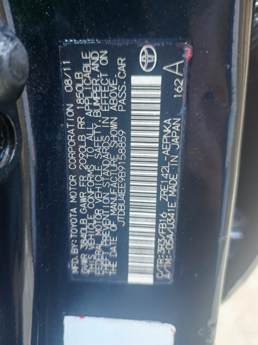 Toyota Corolla 2012 Direct Tokunbo